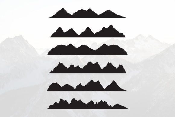 Download Mountains Silhouette Landscape Panoramic - Panoramic Collection