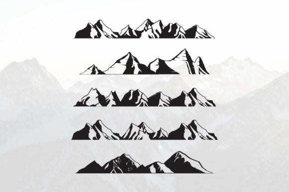 Download Mountains Silhouette Landscape Panoramic - Panoramic Collection