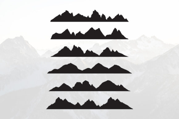 Download Mountains Silhouette Landscape Panoramic - Panoramic Collection